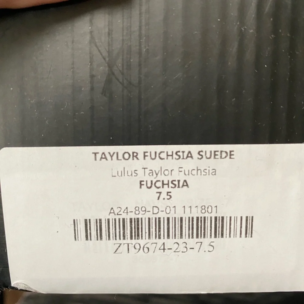 ✨HOST PICK✨ Lulus Taylor Fuchsia Suede Ankle Strap Heels size 7.5 - Picture 6 of 7